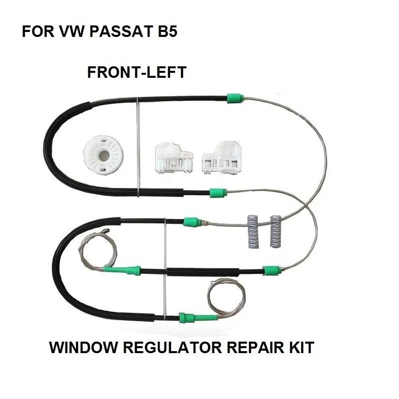 Ремкомплект из кабелей и зажимов стеклоподъемников для VOLKSWAGEN VW PASSAT B5, передний левый с 1996 по 2005 год 3B1837461
Ремкомплект из кабелей и зажимов стеклоподъемников для VOLKSWAGEN VW PASSAT B5, передний левый с 1996 по 2005 год 3B1837461