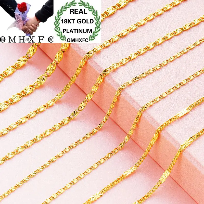 OMHXFC Wholesale European Fashion Woman Female Party Wedding Gift Long 45cm Elegant Flat O Real 18KT Gold Chain Necklace NL14
OMHXFC Wholesale European Fashion Woman Female Party Wedding Gift Long 45cm Elegant Flat O Real 18KT Gold Chain Necklace NL14