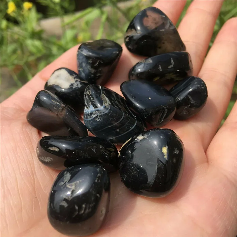 50g Feng shui natural quartz black onyx stones bulk tumbled stone for home decoration
50g Feng shui natural quartz black onyx stones bulk tumbled stone for home decoration