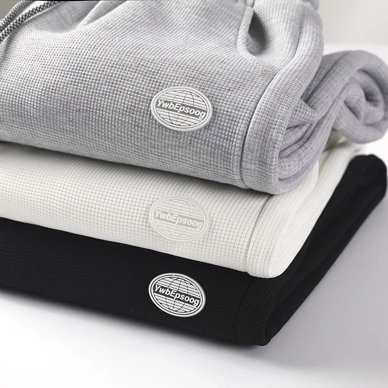 Brand Waffle Sweatpants For Men Casual Loose Sport Simple Campus Style All-Match Solid Color Comfortable Soft Tie Feet Trousers
Brand Waffle Sweatpants For Men Casual Loose Sport Simple Campus Style All-Match Solid Color Comfortable Soft Tie Feet Trousers