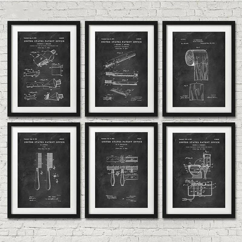 Water Closet Toothpaste Toilet Paper Patent Funny Poster Vintage Canvas Print Wall Art Picture Painting Modern Bathroom Decor
Water Closet Toothpaste Toilet Paper Patent Funny Poster Vintage Canvas Print Wall Art Picture Painting Modern Bathroom Decor