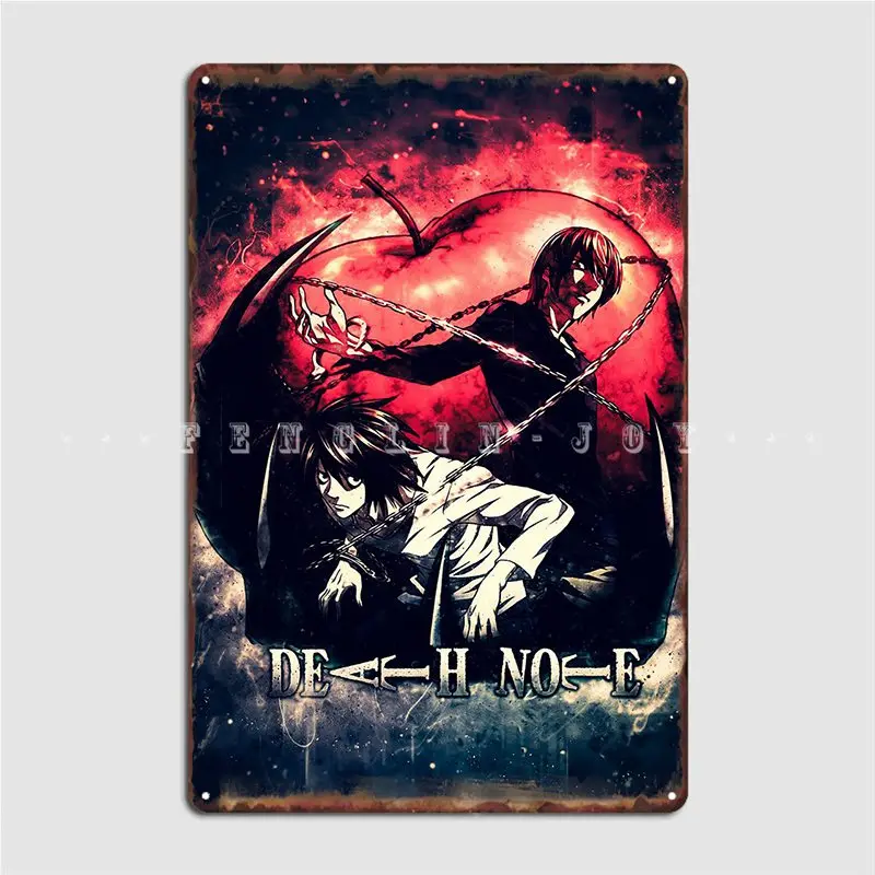 Металлический плакат Death Note, украшение для гаража, настенный постер на заказ для паба, бара, пещера, жестяной плакат
Металлический плакат Death Note, украшение для гаража, настенный постер на заказ для паба, бара, пещера, жестяной плакат