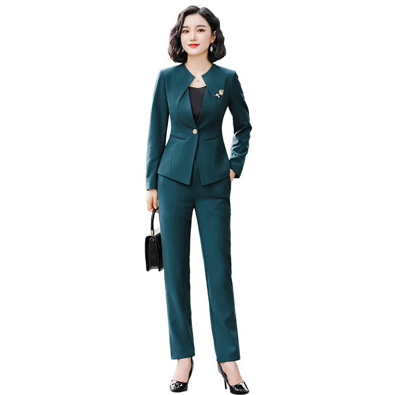 Women's Fashion Elegant Work Business Pants Set Single Button Blazer Jacket and Trousers Two-Piece Women's Office new Uniform
Women's Fashion Elegant Work Business Pants Set Single Button Blazer Jacket and Trousers Two-Piece Women's Office new Uniform