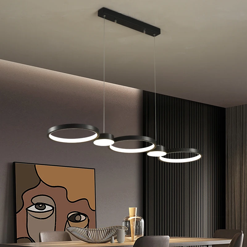 Modern living room chandelier simple entrance hall bedroom dining room led lighting black ring indoor lighting fixture
Modern living room chandelier simple entrance hall bedroom dining room led lighting black ring indoor lighting fixture