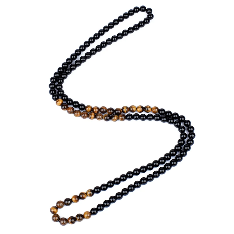 Black Onyxs Men's Tiger Eye Stone Bead Necklace Fashion Natural Stone Obsidian Necklaces Women New Design Handmade Jewelry Gift
Black Onyxs Men's Tiger Eye Stone Bead Necklace Fashion Natural Stone Obsidian Necklaces Women New Design Handmade Jewelry Gift