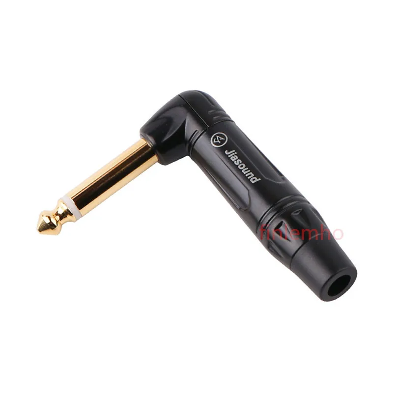 1PC 6.35mm Jack Plug Audio Mono Connector 1/4'' L Shape Solder DIY Audio Cable Adapter Gold-plated Male Plug for guitar mixer
1PC 6.35mm Jack Plug Audio Mono Connector 1/4'' L Shape Solder DIY Audio Cable Adapter Gold-plated Male Plug for guitar mixer