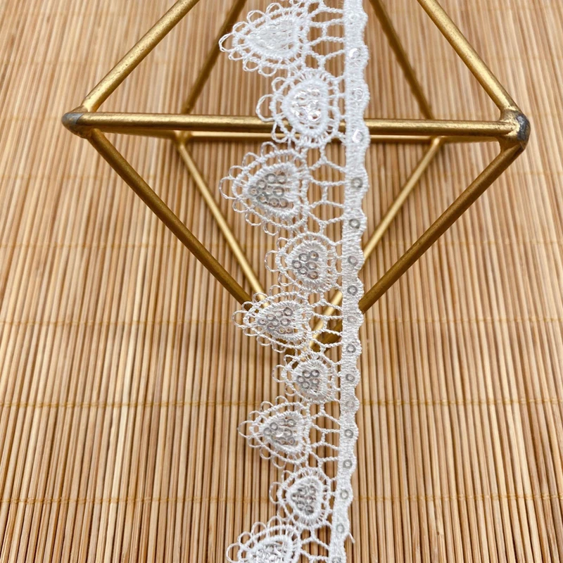 9/19yards Sequins Polyester Lace Trims Children's Wear Lolita Wedding Dress Unilateral Bar Code Clothing Accessories
9/19yards Sequins Polyester Lace Trims Children's Wear Lolita Wedding Dress Unilateral Bar Code Clothing Accessories