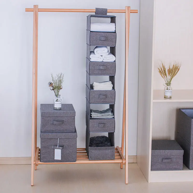 Large Capacity Hanging Storage Bag with Drawer Foldable Wardrobe Clothes Organizer Apply To Socks Bras Underwear
Large Capacity Hanging Storage Bag with Drawer Foldable Wardrobe Clothes Organizer Apply To Socks Bras Underwear