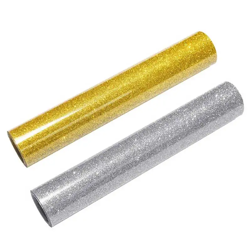 Flash Gold Glitter Heat Transfer Vinyl Rolls Iron On For T-shirts HTV For Pillows Easy Cut Weed Hot Press Decor Film DIY Pattern
Flash Gold Glitter Heat Transfer Vinyl Rolls Iron On For T-shirts HTV For Pillows Easy Cut Weed Hot Press Decor Film DIY Pattern