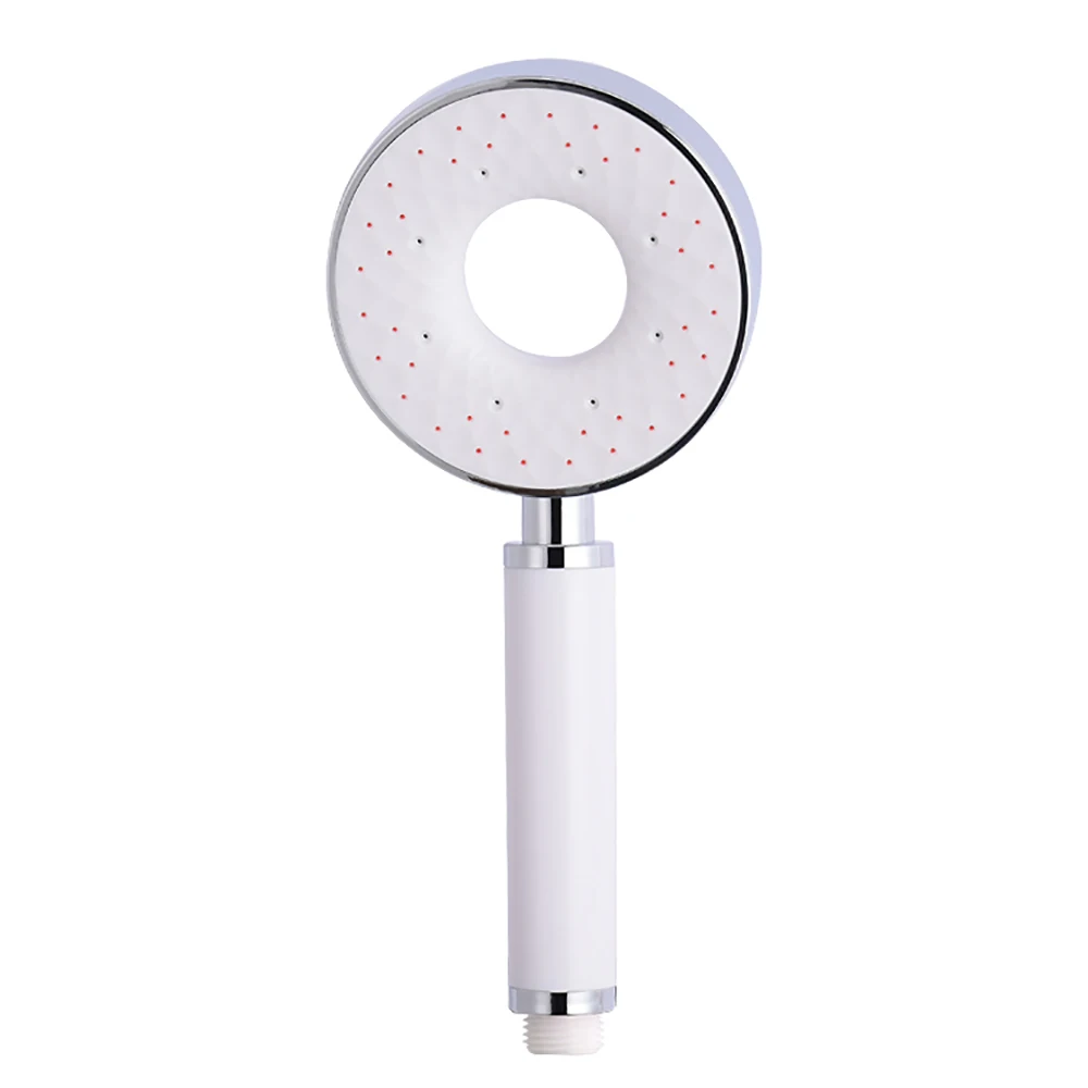 White/Black Round 360 Degree Rotatable Self-Cleaning Water Saving 3 Spray Models Bathroom Handheld Shower Head
White/Black Round 360 Degree Rotatable Self-Cleaning Water Saving 3 Spray Models Bathroom Handheld Shower Head
