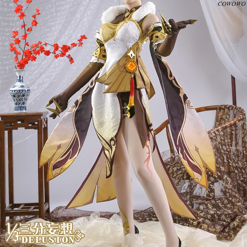 Anime! Genshin Impact Ningguang Game Suit Cheongsam Gorgeous Dress Uniform Cosplay Costume Halloween Party Outfit Women NEW
Anime! Genshin Impact Ningguang Game Suit Cheongsam Gorgeous Dress Uniform Cosplay Costume Halloween Party Outfit Women NEW