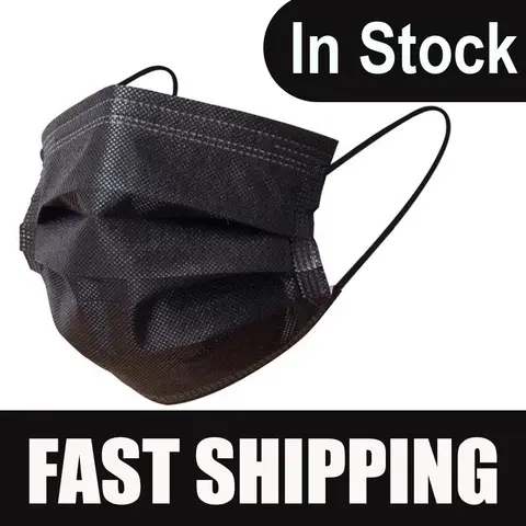 Black Face Mask Mouth Cover Protect Mouth Nose Soft And Breathable Protection Facemask Mascarilla Mouth-muffle Face Cover masque