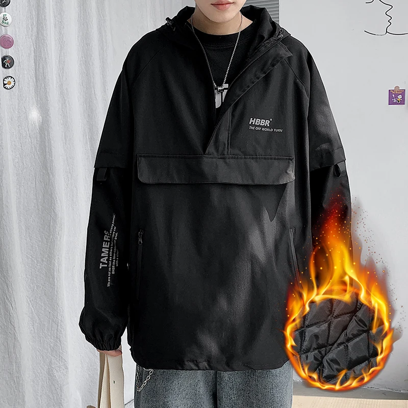 2023 Men Winter Jackets Hooded Cotton Padded Parkas Streetwear Harajuku Black Coats Outwear
2023 Men Winter Jackets Hooded Cotton Padded Parkas Streetwear Harajuku Black Coats Outwear