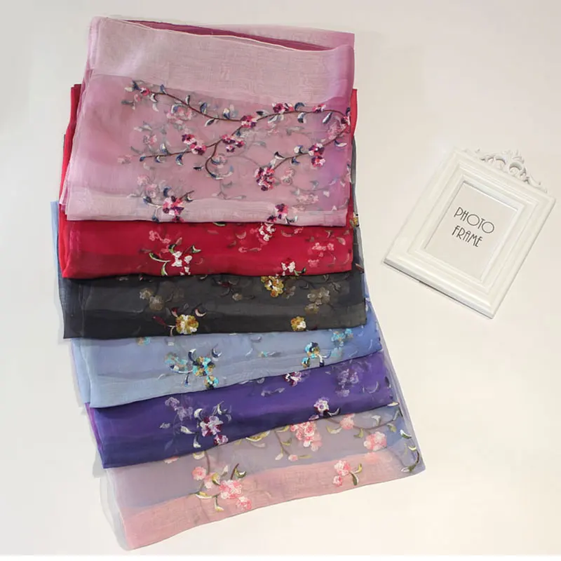 New 2024 Real Silk Wool Scarf Floral Embroidery For Women Winter Scarves Shawls Hijab Wraps Pashmina Bandana Hijab Poncho
New 2024 Real Silk Wool Scarf Floral Embroidery For Women Winter Scarves Shawls Hijab Wraps Pashmina Bandana Hijab Poncho