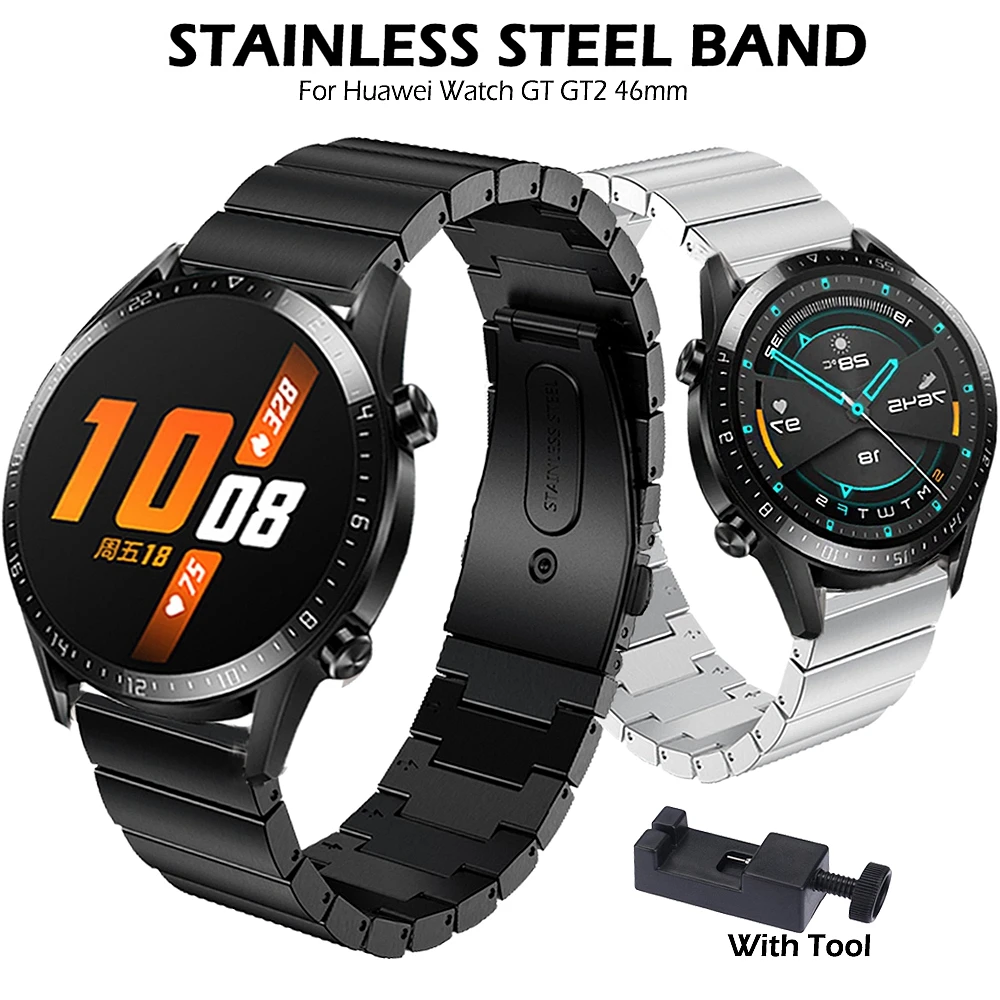 Браслет из нержавеющей стали для Huawei Watch GT GT2 46 мм/Honor Magic /GT Active, ремешок для наручных часов 22 мм, браслет для gt 2/Samsung Gear S3
Браслет из нержавеющей стали для Huawei Watch GT GT2 46 мм/Honor Magic /GT Active, ремешок для наручных часов 22 мм, браслет для gt 2/Samsung Gear S3