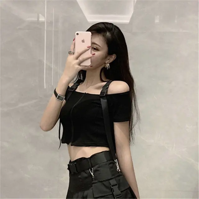 Woman TShirts Women's off-Neck Short-Sleeved Sweater 2020 Summer T-shirt Crop Top Mujer Camisetas
Woman TShirts Women's off-Neck Short-Sleeved Sweater 2020 Summer T-shirt Crop Top Mujer Camisetas
