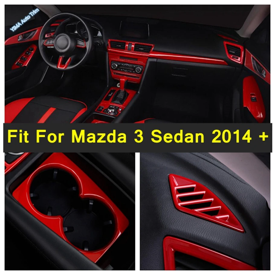 Red Interior Mouldings Window Rise Lift Down Control / Car Speed Gear Shift Head Cover Trim ABS For Mazda 3 Sedan 2014 - 2018
Red Interior Mouldings Window Rise Lift Down Control / Car Speed Gear Shift Head Cover Trim ABS For Mazda 3 Sedan 2014 - 2018