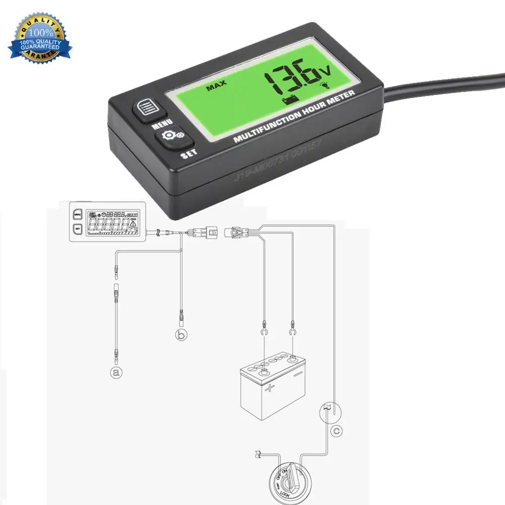 Functional Digital Inductive Gasoline Engine Hour Meter Tachometer Maintenance Reminder Counter Meter Outboard Mercury RL-HM028
Functional Digital Inductive Gasoline Engine Hour Meter Tachometer Maintenance Reminder Counter Meter Outboard Mercury RL-HM028