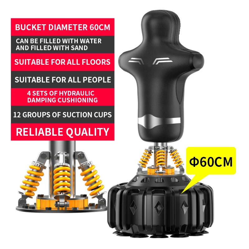 Training Boxing Punching Sandbag Indoor Humanoid Sandbag Vertical Sanda Tumbler Sandbag Taekwondo Target Fitness Equipment
Training Boxing Punching Sandbag Indoor Humanoid Sandbag Vertical Sanda Tumbler Sandbag Taekwondo Target Fitness Equipment