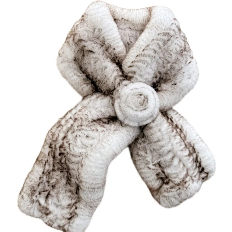 Real Rex Rabbit Fur Scarf Women Winter Warm Fluffy Collar Knitted Scarves with Rose Wholesale Price
Real Rex Rabbit Fur Scarf Women Winter Warm Fluffy Collar Knitted Scarves with Rose Wholesale Price