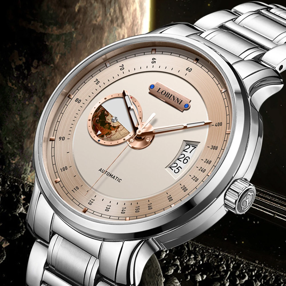 мужские автоматические часы, роскошные часы для мужчин LOBINNI, швейцарские мужские механические наручные часы, водонепроницаемые часы, часы со стальным ремешком
мужские автоматические часы, роскошные часы для мужчин LOBINNI, швейцарские мужские механические наручные часы, водонепроницаемые часы, часы со стальным ремешком