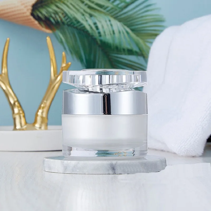30G pearl white acrylic jar bottle diamond shape lid serum/eye essence/moisturizer gel day night cream skin care cosmetic pack
30G pearl white acrylic jar bottle diamond shape lid serum/eye essence/moisturizer gel day night cream skin care cosmetic pack