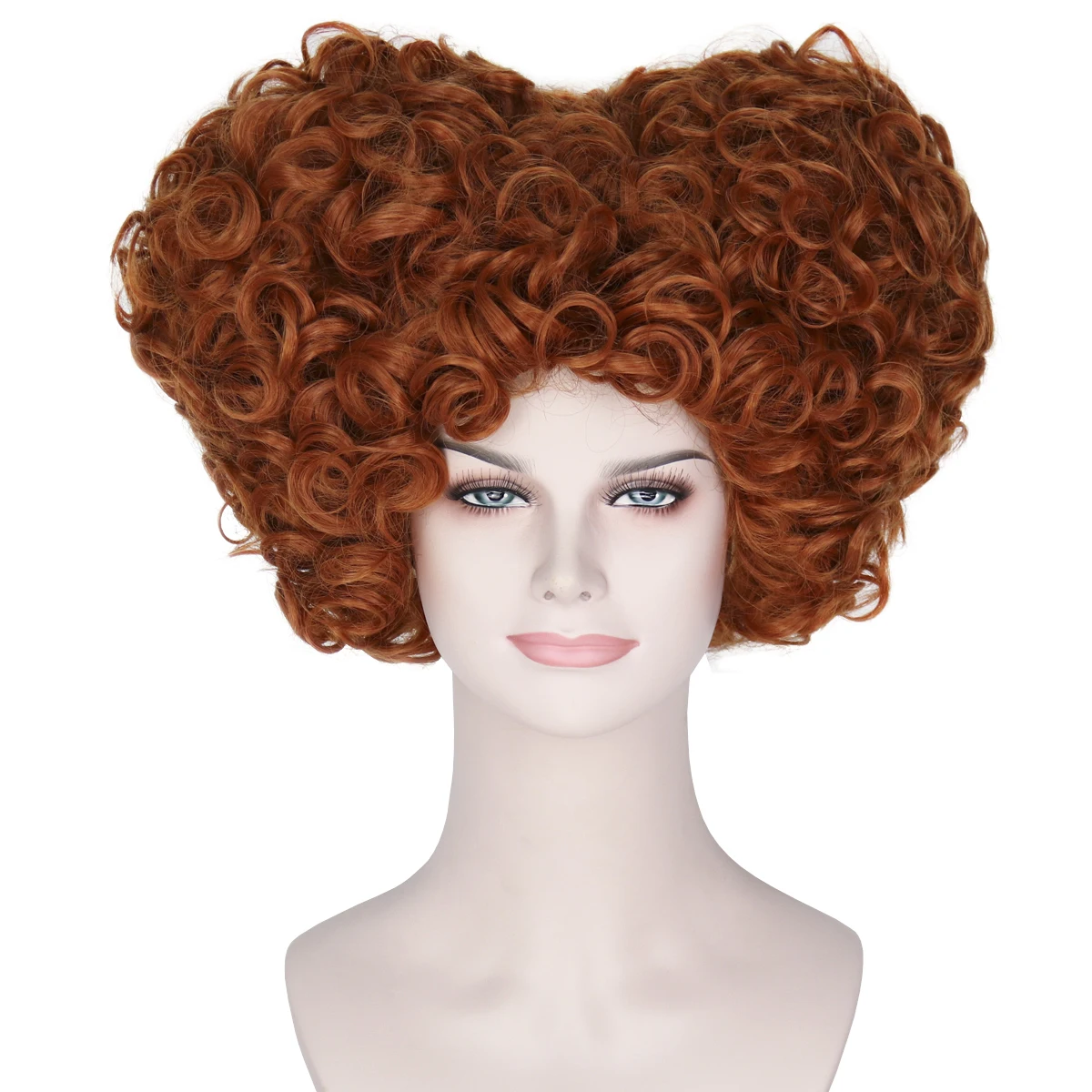Miss U Hair Women Short Brown Curly Witch Wig Halloween Costume Cosplay Wig for Adult
Miss U Hair Women Short Brown Curly Witch Wig Halloween Costume Cosplay Wig for Adult