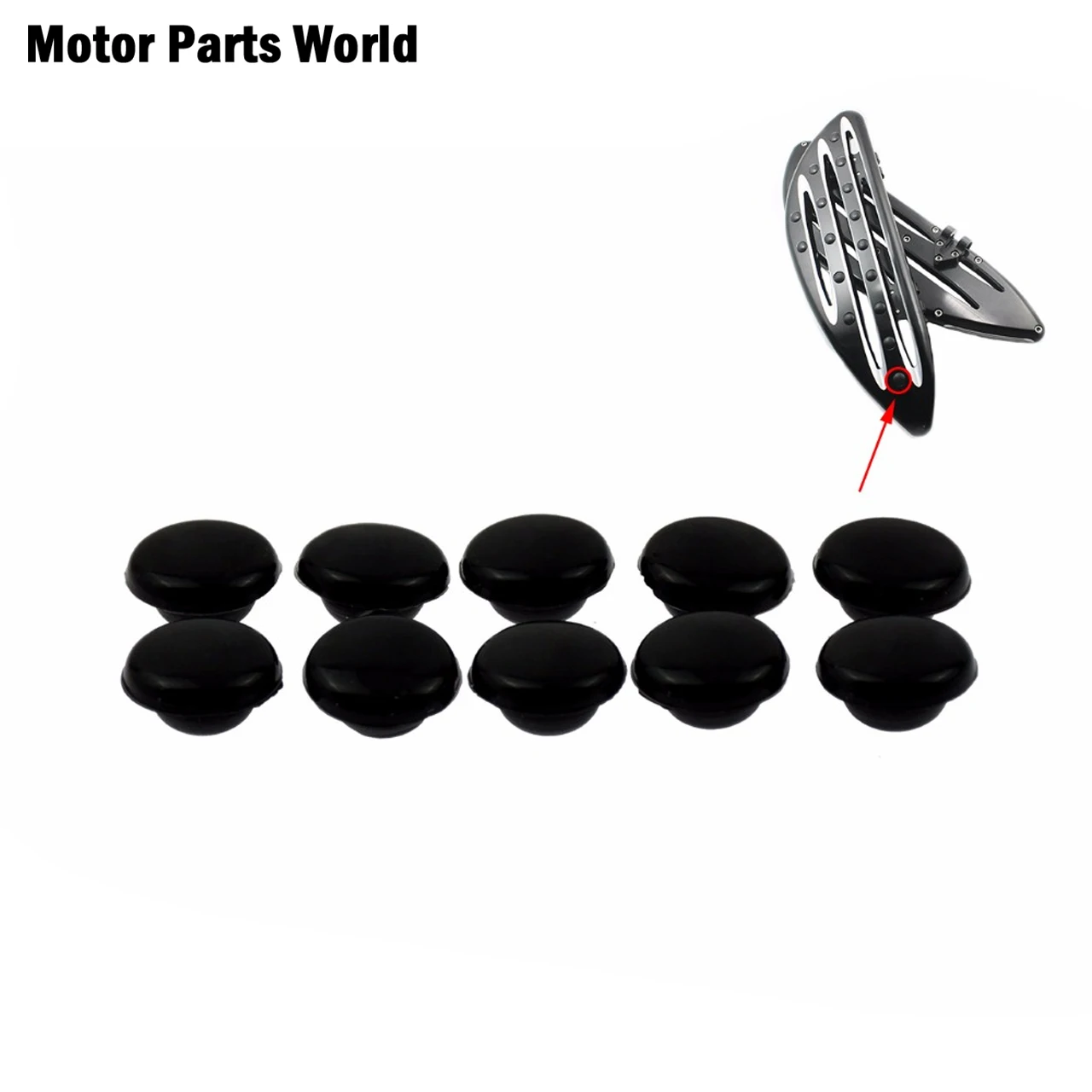 Motorcycle 10pcs Floorboards Rubber Pads Gloss Black Foot Rest Footpeg Caps For Harley Touring Street Road Glide Softail Dyna
Motorcycle 10pcs Floorboards Rubber Pads Gloss Black Foot Rest Footpeg Caps For Harley Touring Street Road Glide Softail Dyna