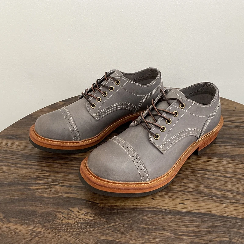 New Fashion Handmade Top Quality Men Casual Shoes Vintage British Cow Leather Tooling Ankle Boots Autumn Desert Motorcycle Boots
New Fashion Handmade Top Quality Men Casual Shoes Vintage British Cow Leather Tooling Ankle Boots Autumn Desert Motorcycle Boots