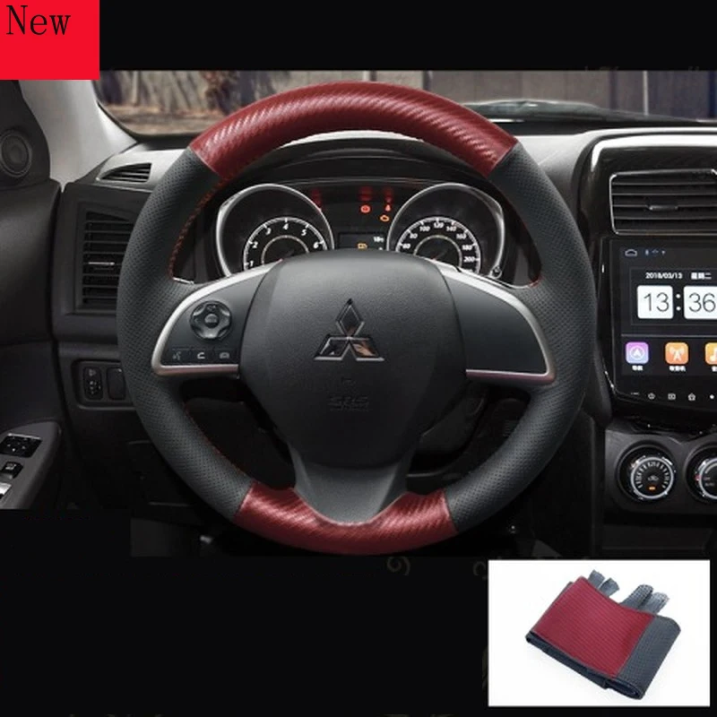 Customized DIY Hand-stitched Leather Car Steering Wheel Cover for Mitsubishi Outlander ASX Eclipse Lancer Car Accessories
Customized DIY Hand-stitched Leather Car Steering Wheel Cover for Mitsubishi Outlander ASX Eclipse Lancer Car Accessories