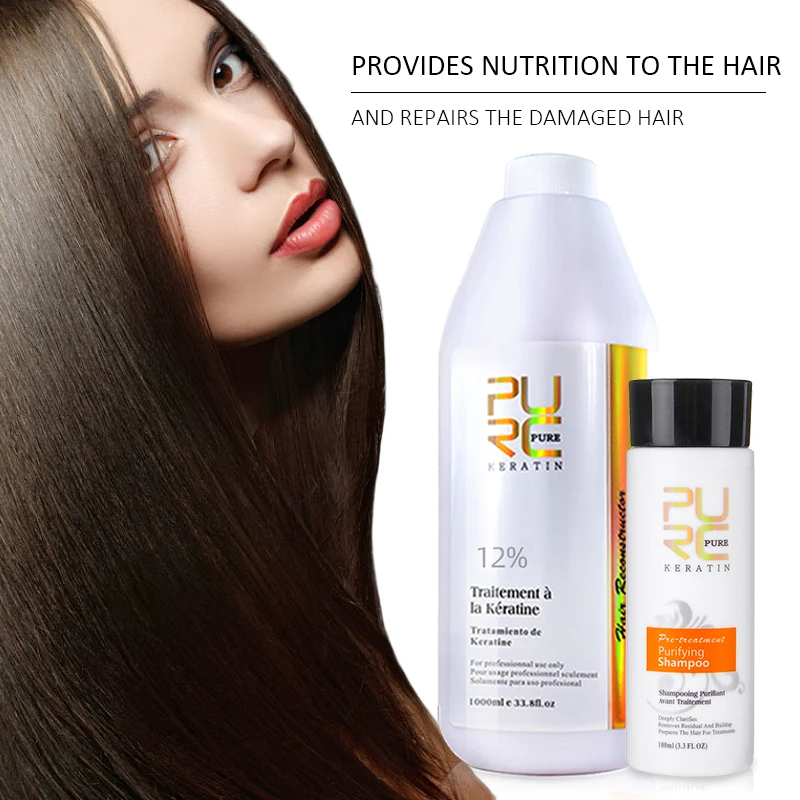 PURC Professional Keratin Hair Treatment Cream Repair Damaged Hair Straightening Smoothing Soft Purifying Shampoo Set Hair Care
PURC Professional Keratin Hair Treatment Cream Repair Damaged Hair Straightening Smoothing Soft Purifying Shampoo Set Hair Care