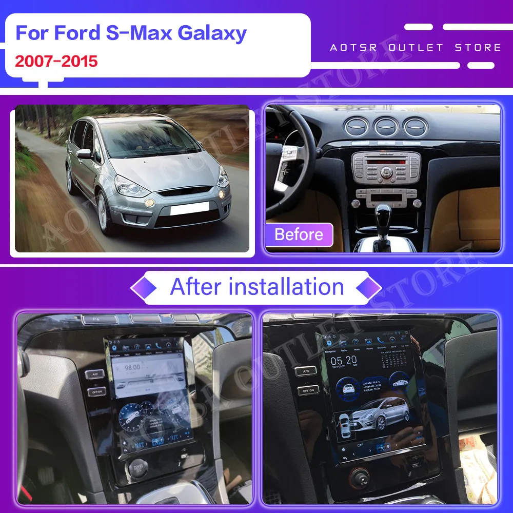 Магнитола для Ford S-Max Galaxy Android 2007-2015 Автомобильный мультимедийный плеер стерео головное устройство Тесла стиль GPS Navi No 2din
Магнитола для Ford S-Max Galaxy Android 2007-2015 Автомобильный мультимедийный плеер стерео головное устройство Тесла стиль GPS Navi No 2din