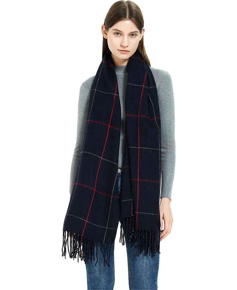 2020 New Cashmere Scarf Knitted Plaid Wool Pashmina Women Autumn Warm Neck Wraps Luxury brand Female Shawls Plus size 200X70cm
2020 New Cashmere Scarf Knitted Plaid Wool Pashmina Women Autumn Warm Neck Wraps Luxury brand Female Shawls Plus size 200X70cm