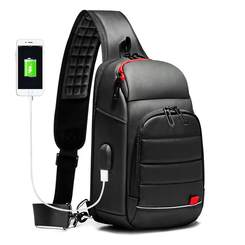 FY Crossbody Bags Men Chest Pack USB Charging Short Trip Messenger Chest Bag Water Repellent Messenger Shoulder Bag Male USB
FY Crossbody Bags Men Chest Pack USB Charging Short Trip Messenger Chest Bag Water Repellent Messenger Shoulder Bag Male USB