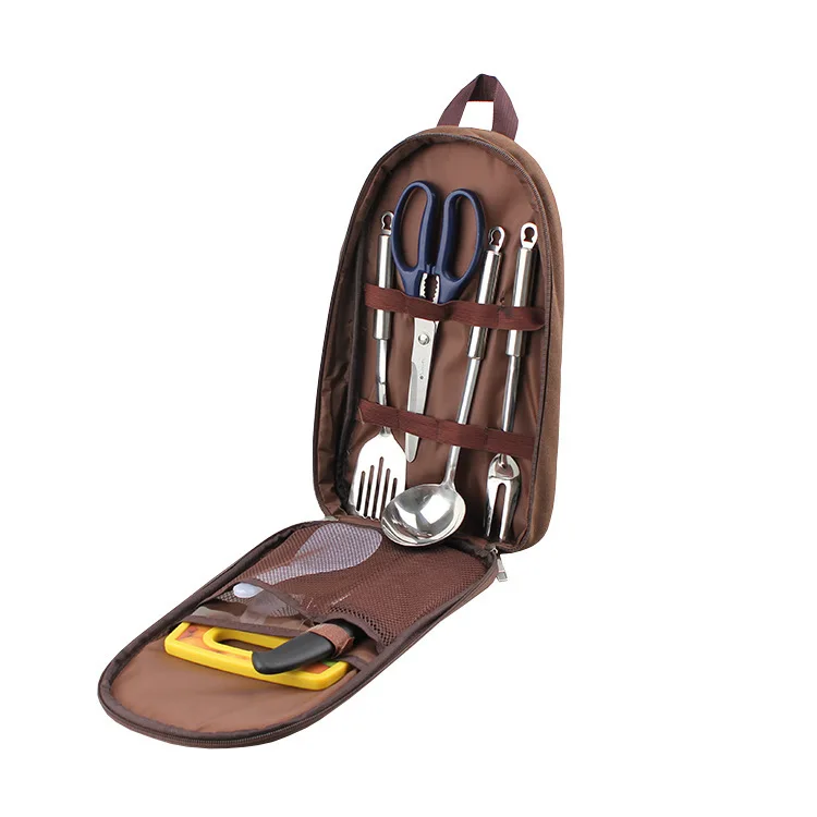 Outdoor Cookware Kit Camping Picnic Kitchenware Storage Portable Set Stainless Steel Hand-held Chopping Board Picnic 7pcs Set
Outdoor Cookware Kit Camping Picnic Kitchenware Storage Portable Set Stainless Steel Hand-held Chopping Board Picnic 7pcs Set