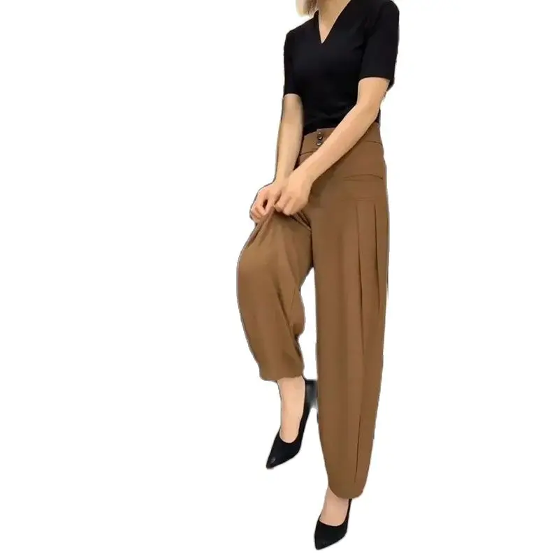 High-End Temperament Casual Women's Pants 2021 Spring Autumn High Waist All-Match Fashion Loose Fall Feeling Lantern Trousers
High-End Temperament Casual Women's Pants 2021 Spring Autumn High Waist All-Match Fashion Loose Fall Feeling Lantern Trousers