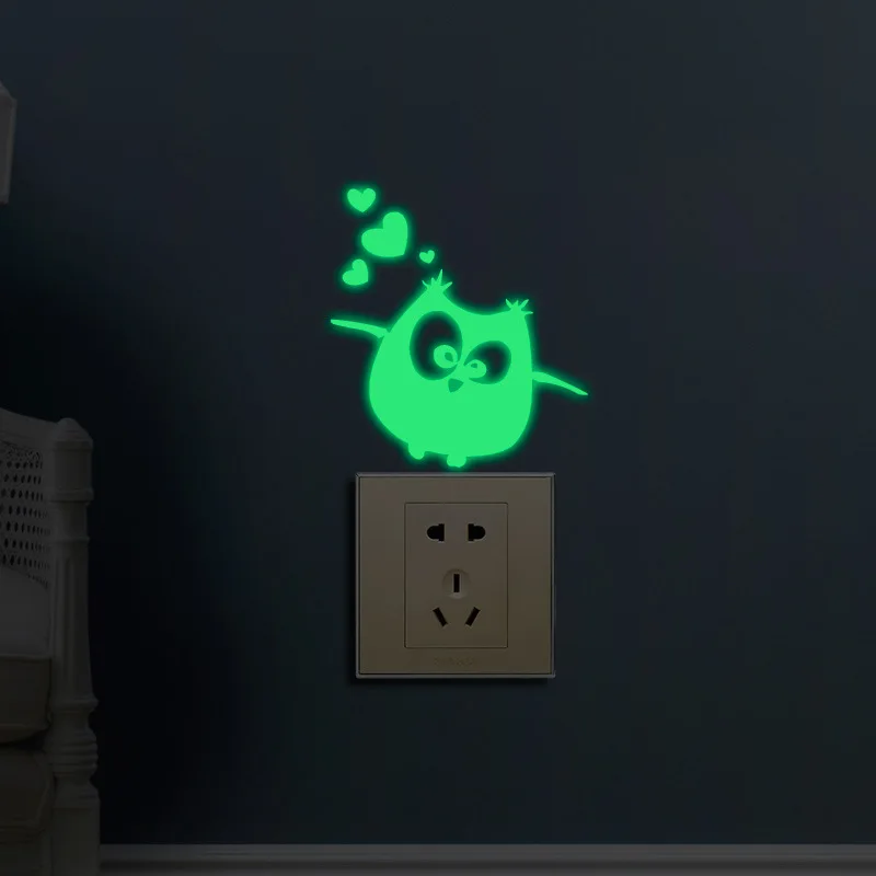 Cartoon Luminous Owl Switch Sticker Living Room Home Decoration Mural For Kids Baby Bedroom Decor Glow In The Dark Wall Decals
Cartoon Luminous Owl Switch Sticker Living Room Home Decoration Mural For Kids Baby Bedroom Decor Glow In The Dark Wall Decals