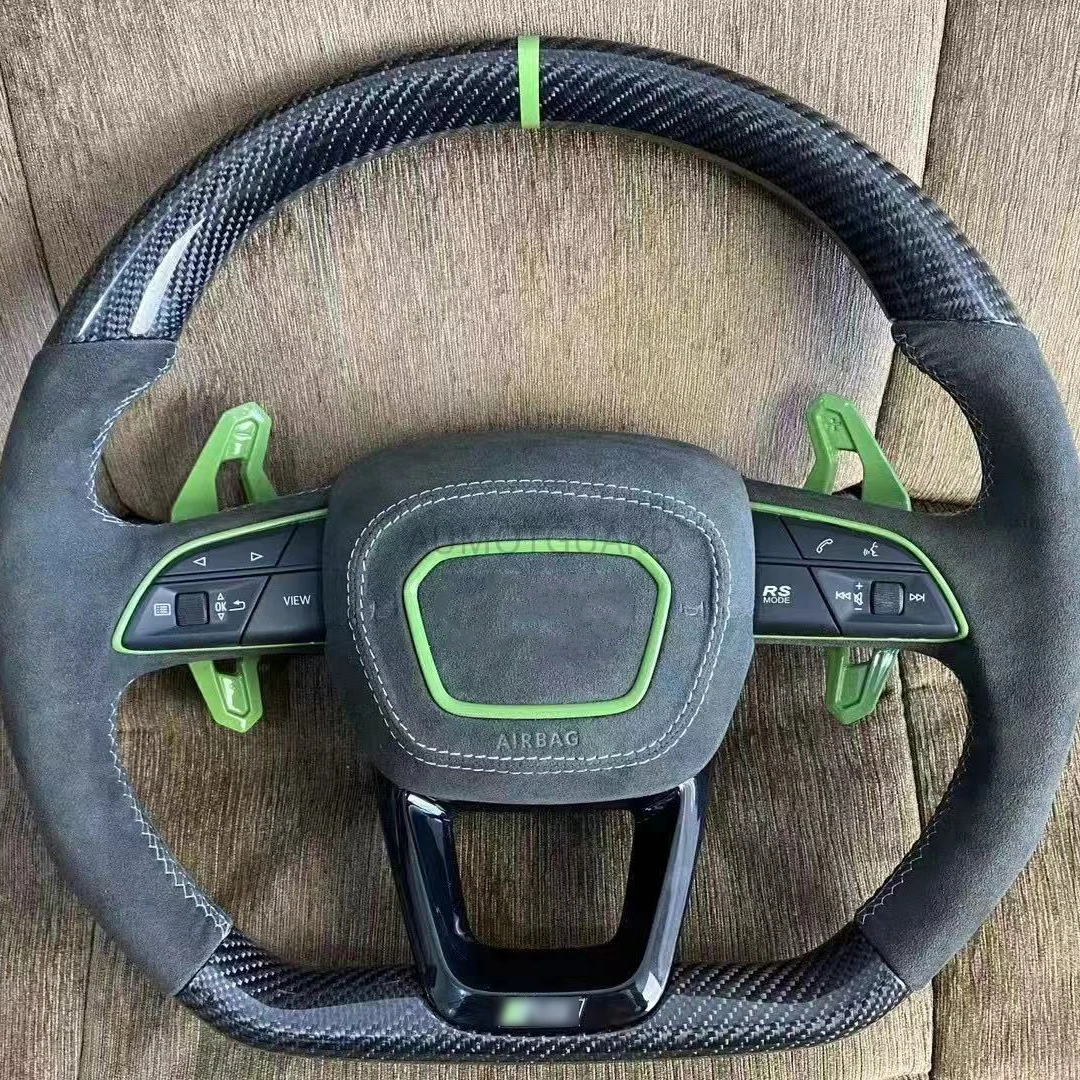 Flat Carbon Fiber Steering Wheel For Audi Q3 Q5 Q5L Q7 Sporty Multifunction Steering Wheel 2017 2018 2019 2020 2021
Flat Carbon Fiber Steering Wheel For Audi Q3 Q5 Q5L Q7 Sporty Multifunction Steering Wheel 2017 2018 2019 2020 2021