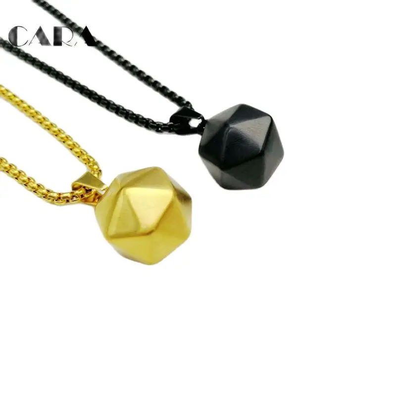 New Geometric polytope pendant necklace men women plated 316L Stainless steel necklace fashion stylish hip hop jewelry CARA0374
New Geometric polytope pendant necklace men women plated 316L Stainless steel necklace fashion stylish hip hop jewelry CARA0374
