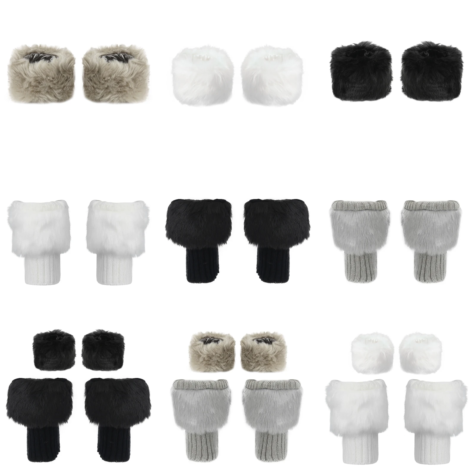 Faux Fur Furry Leg Warmers Womens Girl Winter Warm Boot Covers Solid Color Leg Warmers with Cuffs Japanese Knee Sleeve Leg Cover
Faux Fur Furry Leg Warmers Womens Girl Winter Warm Boot Covers Solid Color Leg Warmers with Cuffs Japanese Knee Sleeve Leg Cover