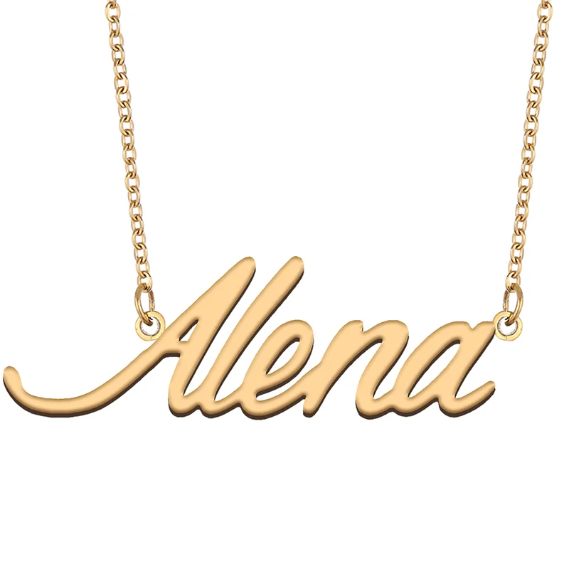 Necklace with Name Alena for His Her Family Member Best Friend Birthday Gifts on Christmas Mother Day Valentine's Day
Necklace with Name Alena for His Her Family Member Best Friend Birthday Gifts on Christmas Mother Day Valentine's Day