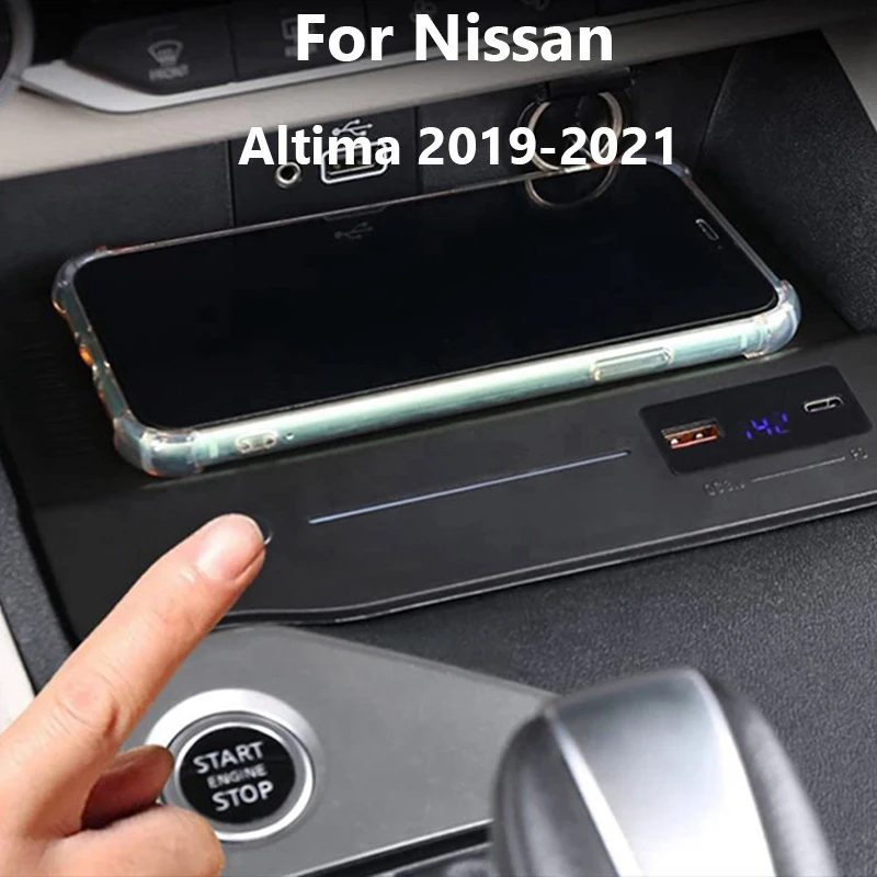 For Nissan Teana Altima 2019 2020 2021 accessories 15W fast phone charger charging panel pad charging holder Wireless charger
For Nissan Teana Altima 2019 2020 2021 accessories 15W fast phone charger charging panel pad charging holder Wireless charger