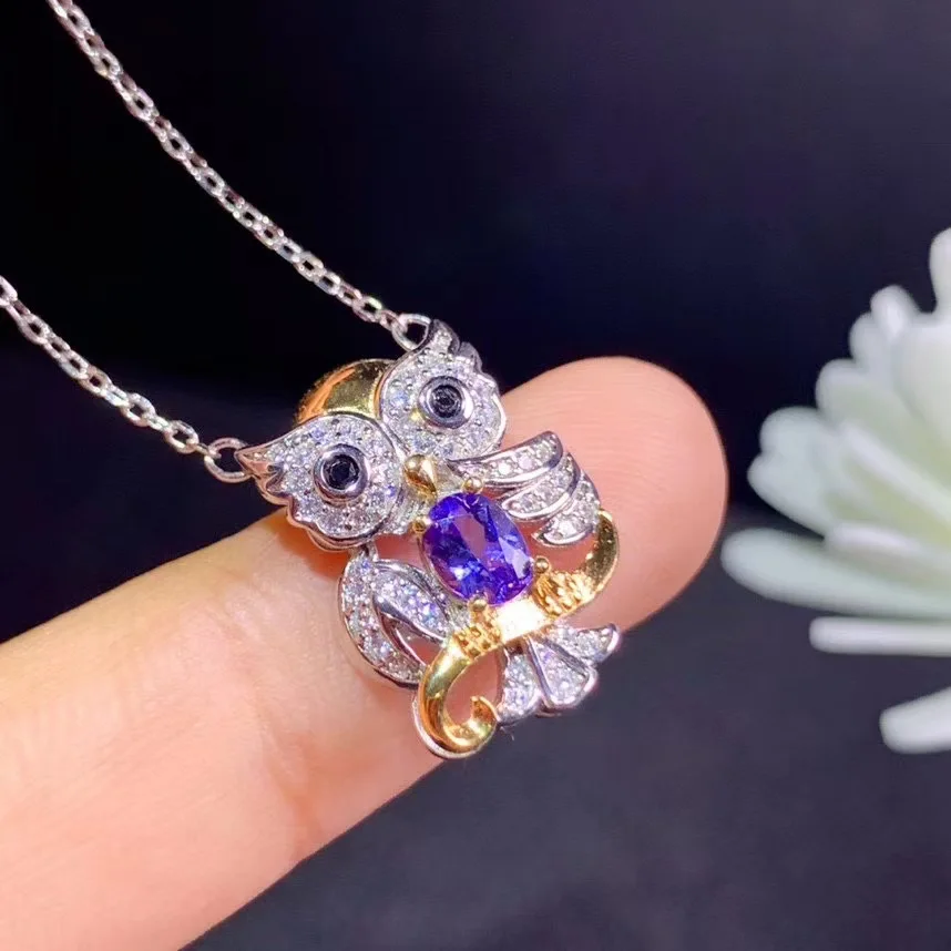 Natural tanzanite necklace, luxurious style, worn at party, 925 silver, blue gemstone expensive
Natural tanzanite necklace, luxurious style, worn at party, 925 silver, blue gemstone expensive