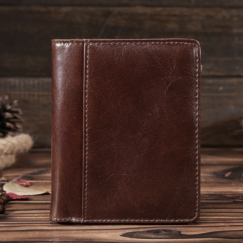 Oil Wax Leather Wallet Tide Restoring Ancient Ways Layer Cowhide Zero Wallet High Quality Contracted Fashion Men's Wallet
Oil Wax Leather Wallet Tide Restoring Ancient Ways Layer Cowhide Zero Wallet High Quality Contracted Fashion Men's Wallet