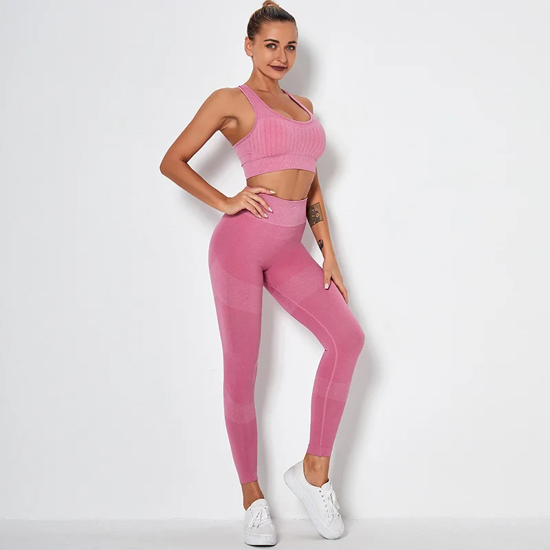 Elastic Striped Yoga Set Women Sports Bra+Tight Pants 2 Pcs Set Workout Suit for Girl Gym Running Leggings Seamless High Waist
Elastic Striped Yoga Set Women Sports Bra+Tight Pants 2 Pcs Set Workout Suit for Girl Gym Running Leggings Seamless High Waist