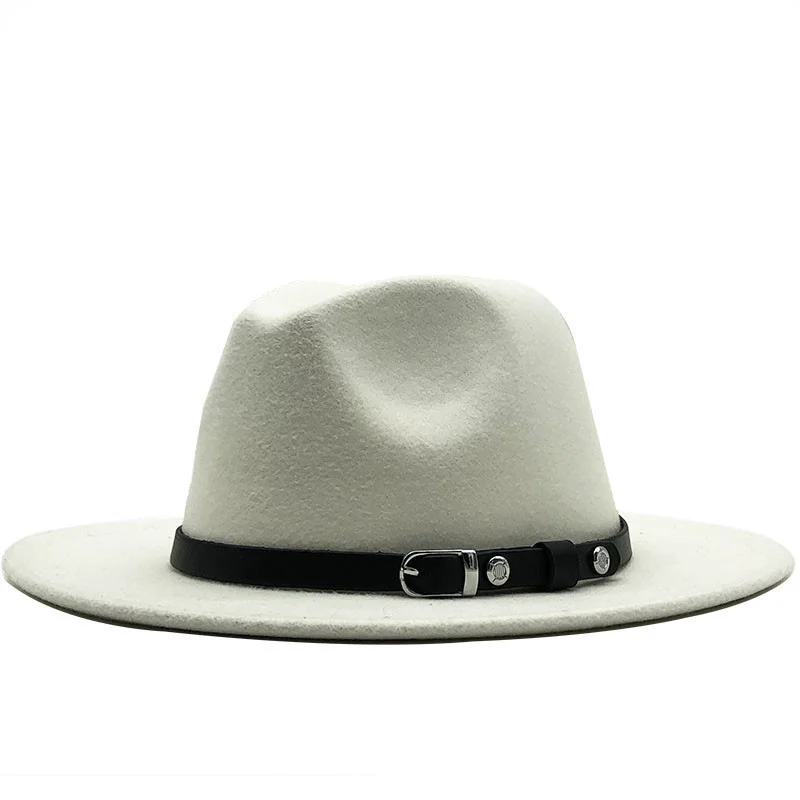 NEW Fashion Trend Women Ladies Wool Felt Fedora Hat Black Belt Wide Brim Wool Panama Casual Formal Party Winter Jazz Wholesale
NEW Fashion Trend Women Ladies Wool Felt Fedora Hat Black Belt Wide Brim Wool Panama Casual Formal Party Winter Jazz Wholesale