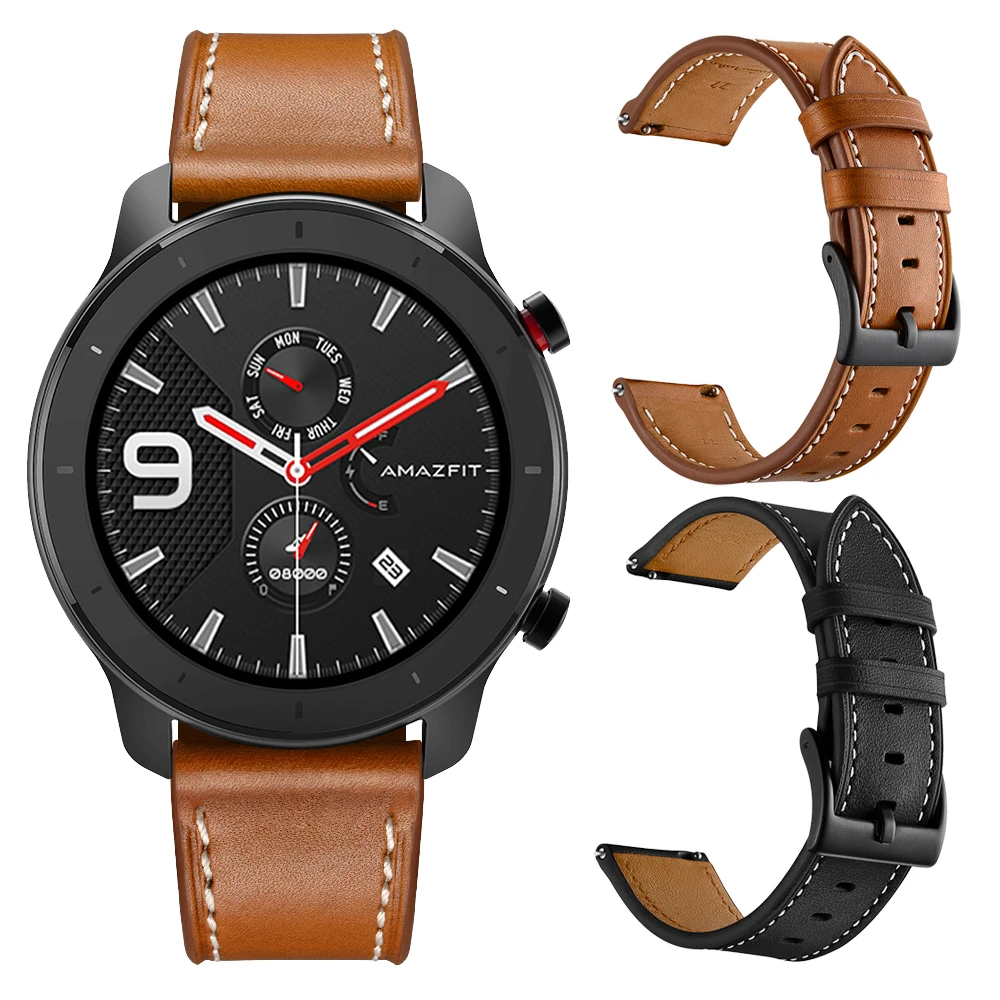 Кожаный ремешок для часов Huami Amazfit GTR 47 мм 42 мм, наручный браслет для Amazfit Stratos 3 2 2S /Amazfit Pace, коричневый черный
Кожаный ремешок для часов Huami Amazfit GTR 47 мм 42 мм, наручный браслет для Amazfit Stratos 3 2 2S /Amazfit Pace, коричневый черный
