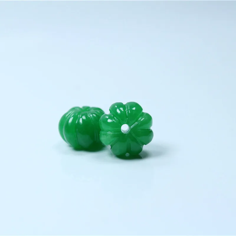 Natural green jadeite handcarved melon shape DIY100%real jade bracelet necklace jade accessories septa scattered beads for women
Natural green jadeite handcarved melon shape DIY100%real jade bracelet necklace jade accessories septa scattered beads for women
