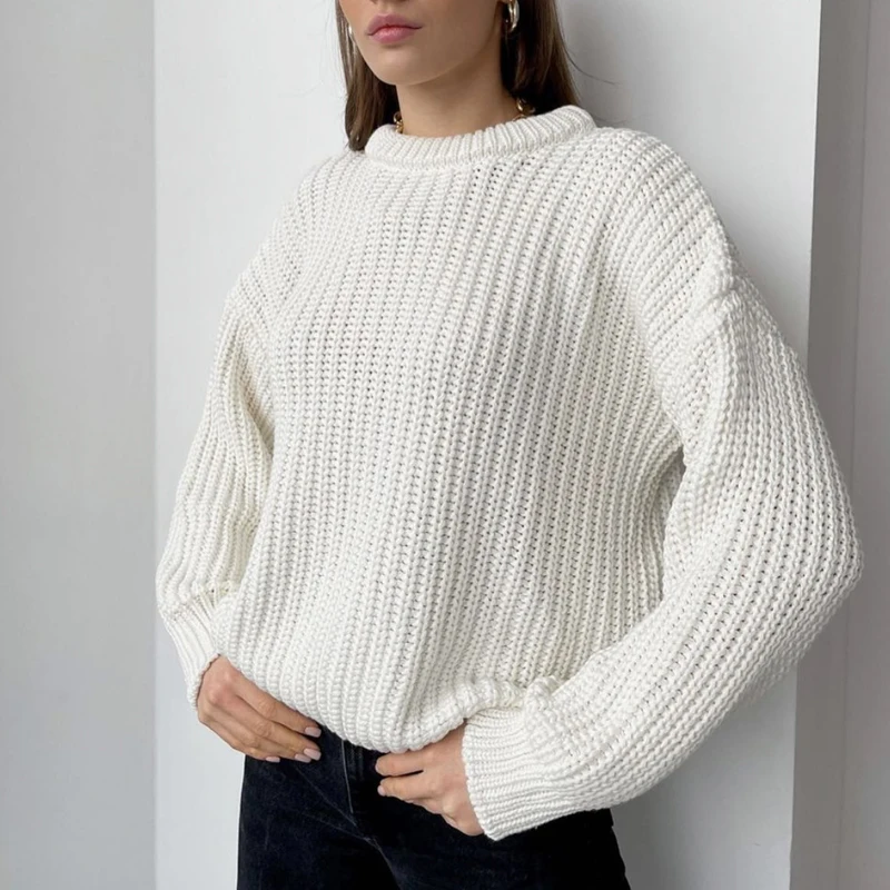 Knitted Pullovers Casual Cashmere Female Thicken Loose Sweater Women Elegant Autumn Winter Warm Oversized
Knitted Pullovers Casual Cashmere Female Thicken Loose Sweater Women Elegant Autumn Winter Warm Oversized