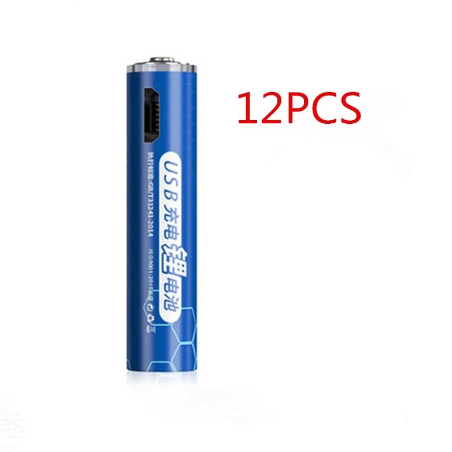 12pcs/lot New 1.5V 1000mWh AAA rechargeable battery USB rechargeable lithium battery + Micro USB cable for fast charging
12pcs/lot New 1.5V 1000mWh AAA rechargeable battery USB rechargeable lithium battery + Micro USB cable for fast charging